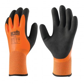 Scruffs Thermal Gloves with Latex Coating and Acrylic Thermal Lining